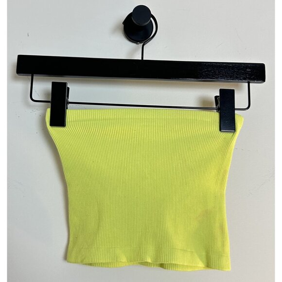 FREE PEOPLE Adrienne Bandeau Bra in Warm Olives Yellow Size X-Small/Small - Picture 3 of 7